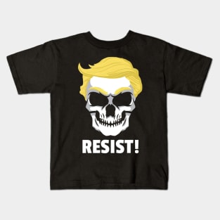 AntiTrump Resist Skull Kids T-Shirt